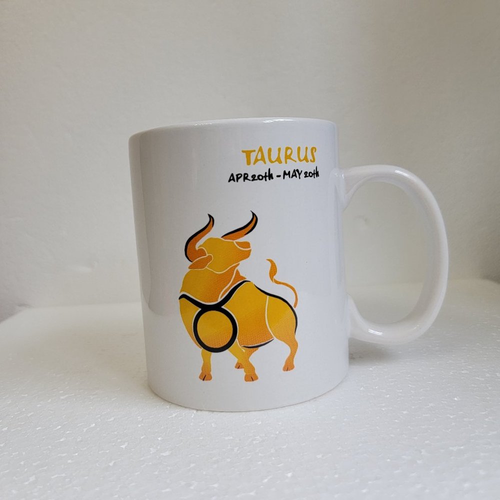Transpac Chinese Zodiac TAURUS Big Mug for Coffee or Tea